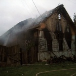 Пожар в деревне Красница-2 Могилёвского района.