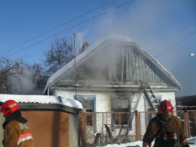 Пожар на улице Седова в Бобруйске
